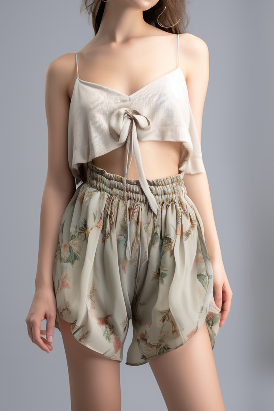 Belladonna Floral Chiffon Shorts