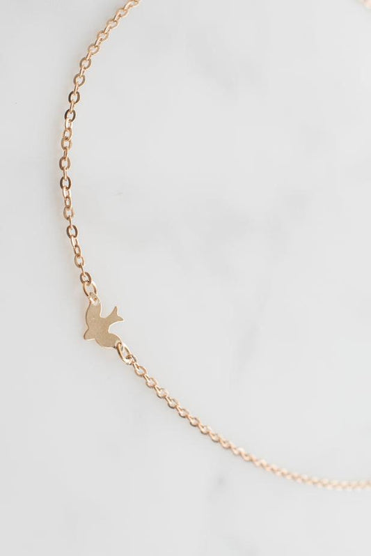 Gold Bird Necklace